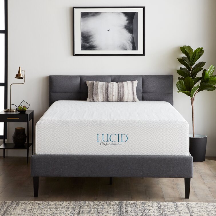 Lucid 14 inch memory shop foam mattress queen